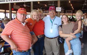 Rich Krafka surrounded by friends and family