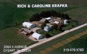 Rich & Caroline Krafka's property from overhead