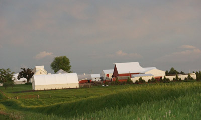 A side view of the Krafka property