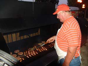 Rich Krafka at the grill